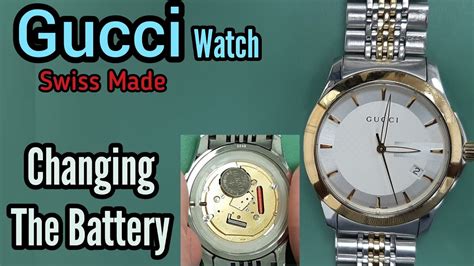 vintage gucci watch battery|How to Change Battery in a Gucci Watch (With Pictures).